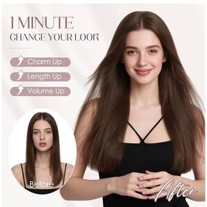 #11 Natural Dark brown Hair Extensions